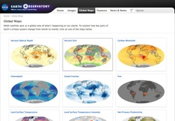 NASA Earth ObservatoryGlobalMaps
