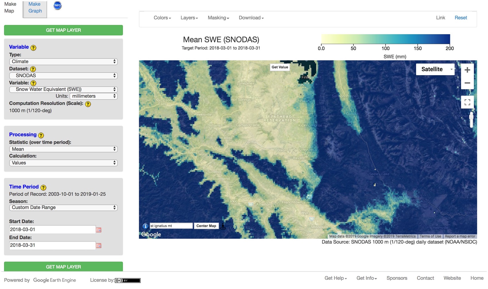 ClimateEngine SWE