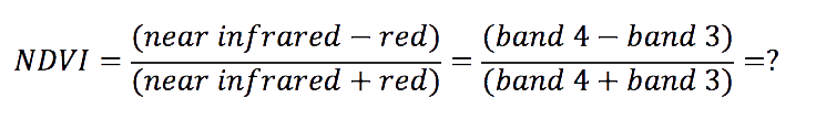 NDVI Equation1